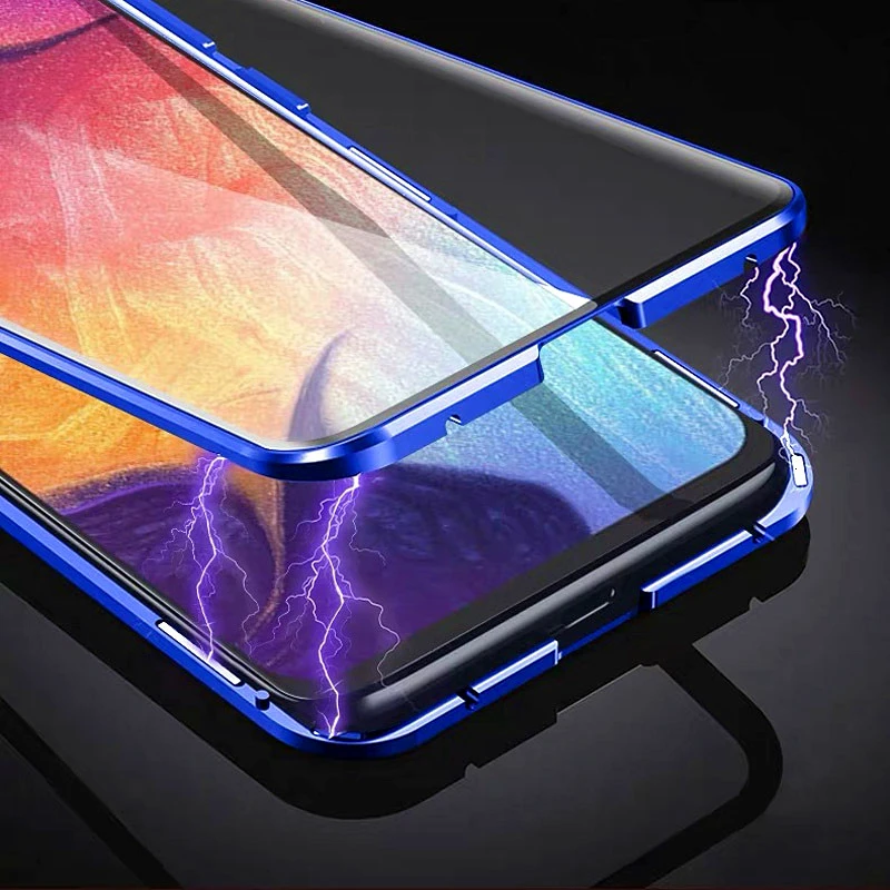 Металлический магнитный адсорбционный чехол для Xiaomi Mi 11 12T Pro Lite Ultra Redmi Note 10 9S 9T 9 9A
