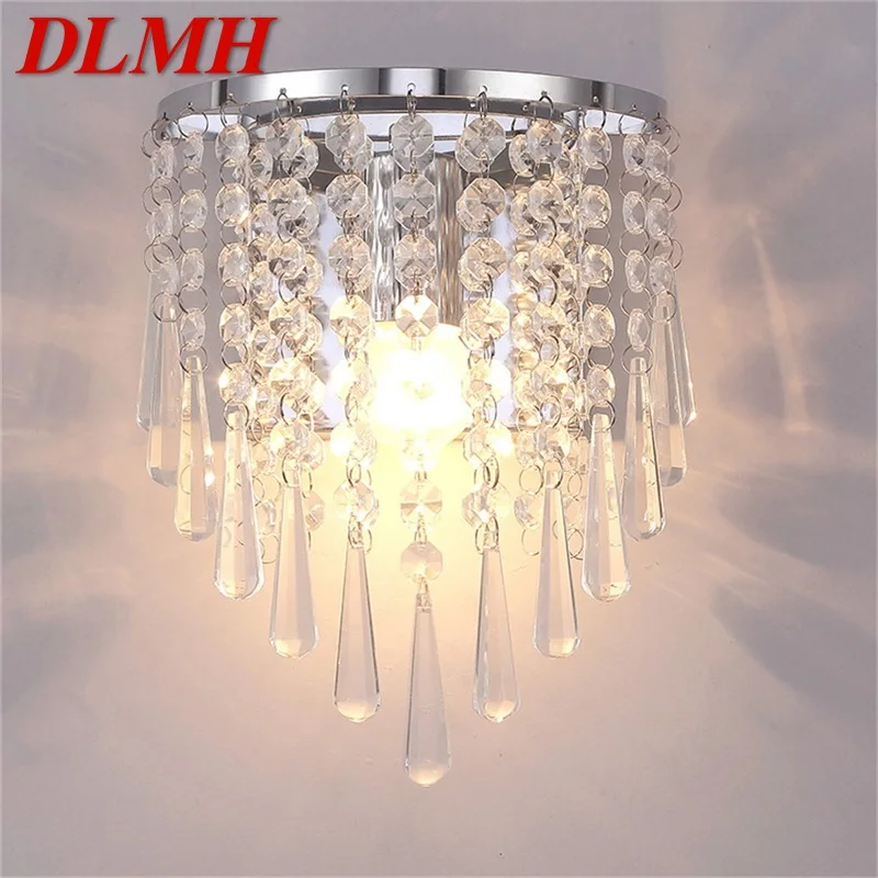 

DLMH Wall Lamps LED Modern Nordic Luxury Indoor Crystal Sconces Lighting For Home