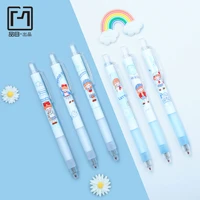 24pcs cartoon press neutral pen campus doudou blue small fresh learning stationery manufacturer wholesale