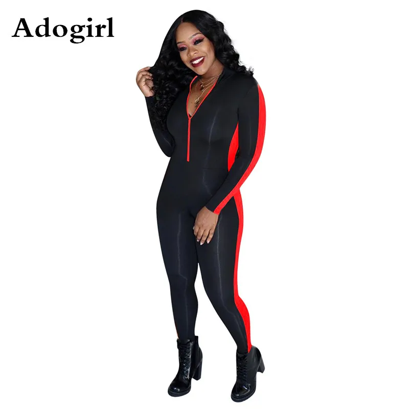 Женский комбинезон на молнии с V образным вырезом|Женские комбинезоны| |