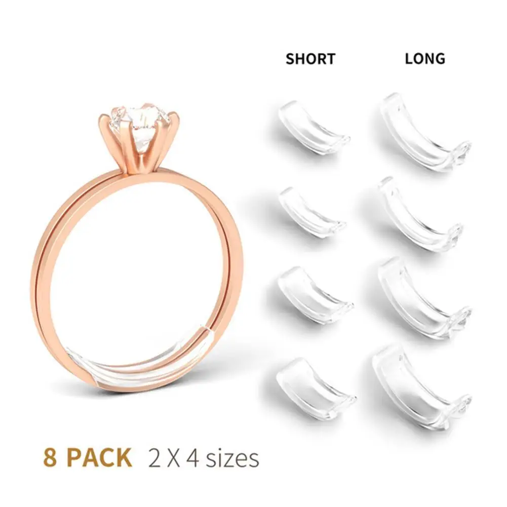 Силиконовое невидимое кольцо 8 размеров s регулирующее редукторное размера r