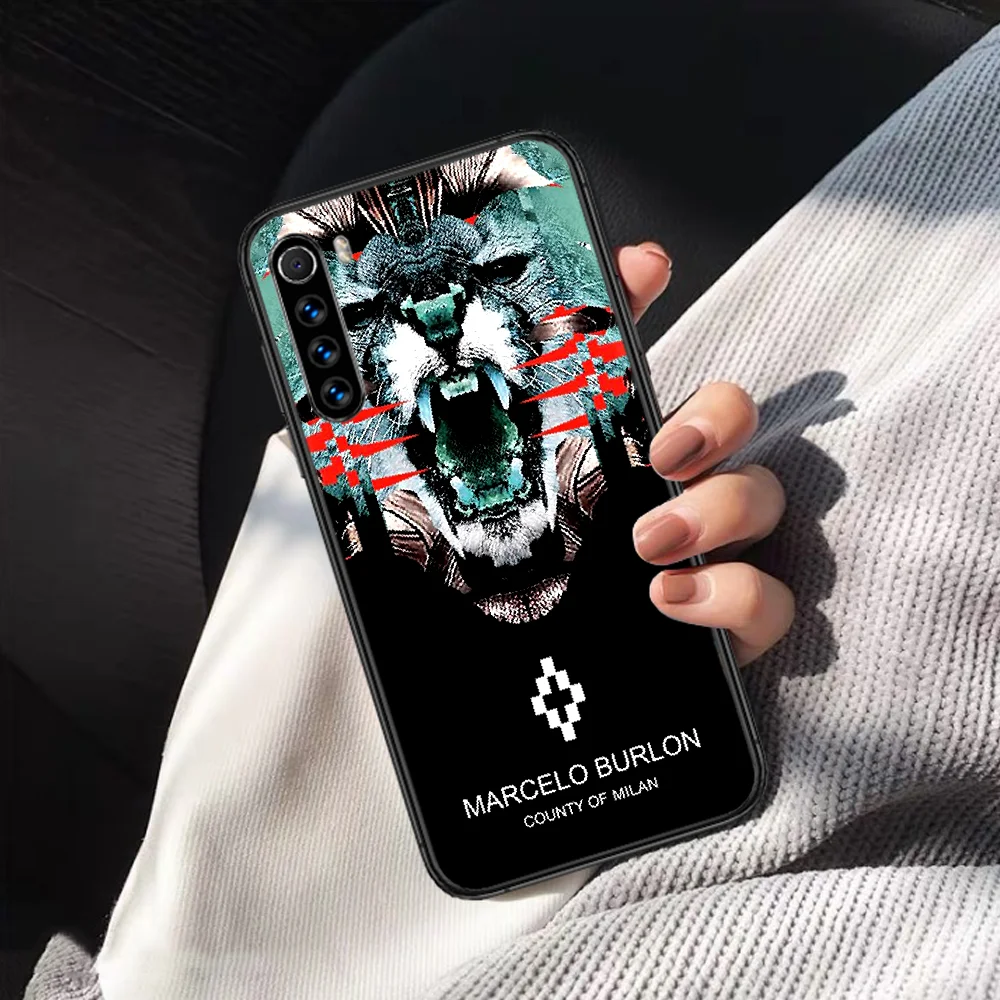 

Marcelo Fashion Brand Burlone Phone Case Cover Hull For XIAOMI Redmi 7 7a 8 8a 9 9a NOTE 6 7 8 8t 9 9s Pro Max 4X Black Funda
