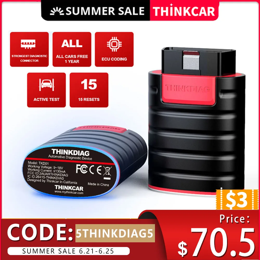 THINKCAR Thinkdiag беспроводное интеллектуальное диагностическое оборудование OBD2