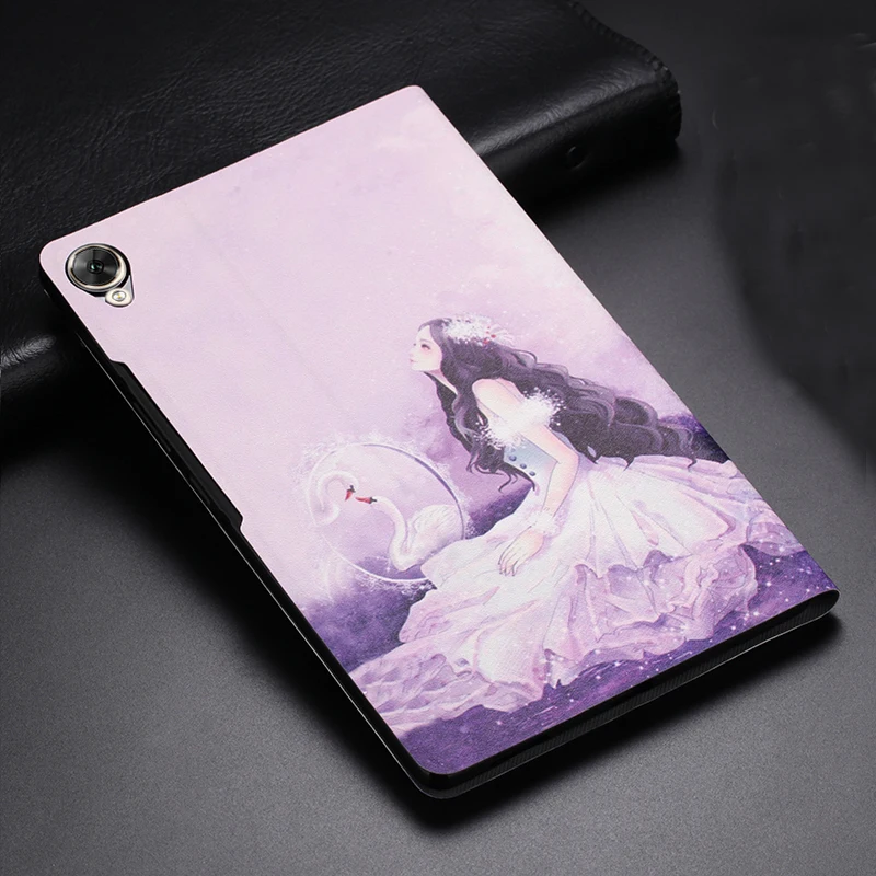 Cowhide Leather Skin Case Funda Capa Flip Stand Coque Magnet Smart Cover For Huawei Mediapad M6 8.4 2019 VRD-W09/AL09 +Film +Pen |