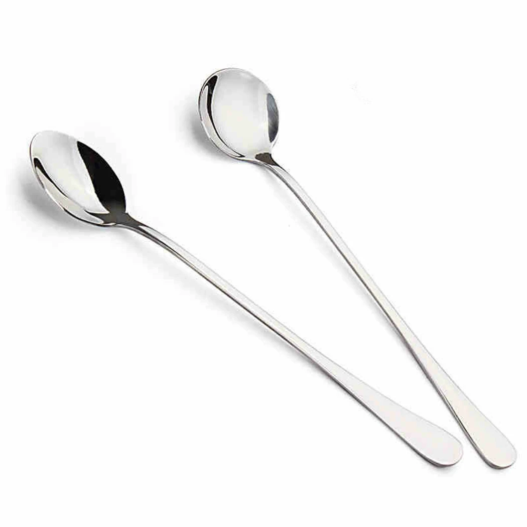 

Tableware set Spoon Coffee Spoons 10PCS/kit Long Handle Mixed Ice Cream Useful