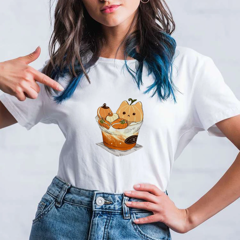

Футболка женская с графическим принтом мороженого, модная мягкая Повседневная рубашка в стиле Харадзюку, уличная одежда, Y2k, 2021