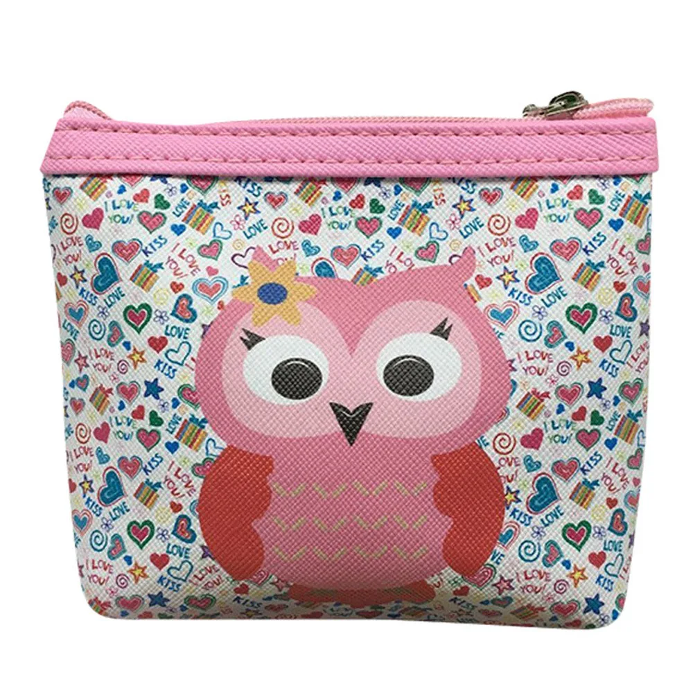 Винтажные женские кошельки для монет кошелек с совой держатель карт клатч