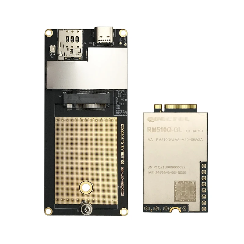 Новый модуль Quectel RM510Q-GL 5G NR sub-6 ГГц mmWave M.2 MIMO RM510QGLAA-M20-SGASA с адаптером MINI PCIe USB Type C