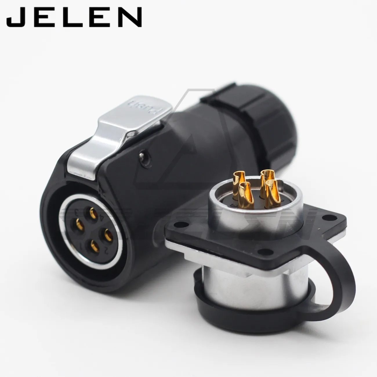 XHE20 Водонепроницаемый разъем 4 контактный кабеля питания гнездо типа и мужской