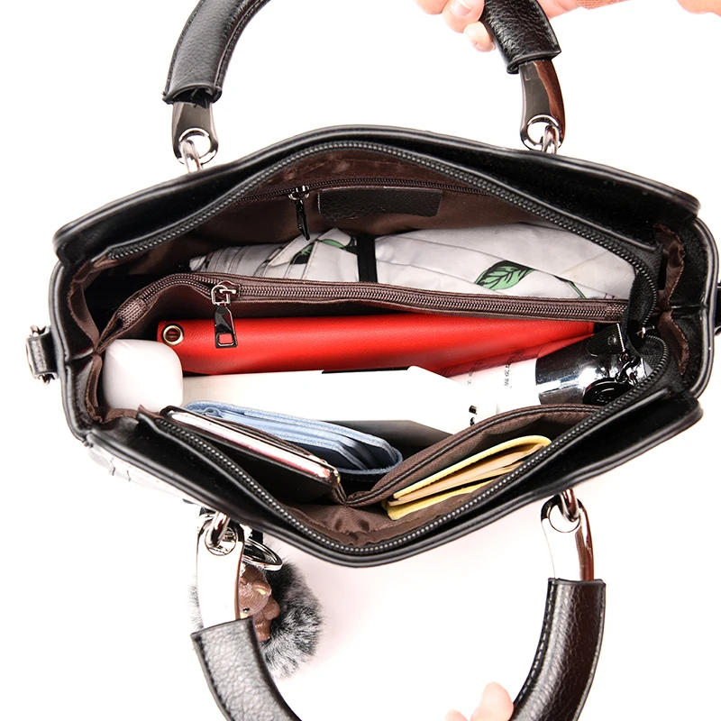 

LanyibaigePU Pocket Ladies Hand Bags Luxury Soft Leather Handbags High Quality Women Bags Designer Tote Bags For Women 2020