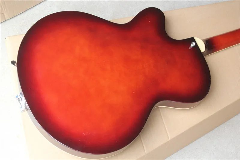 Китайская фабрика новинка лучшее качество красная электрогитара gret Palm с Bigsby tremolo