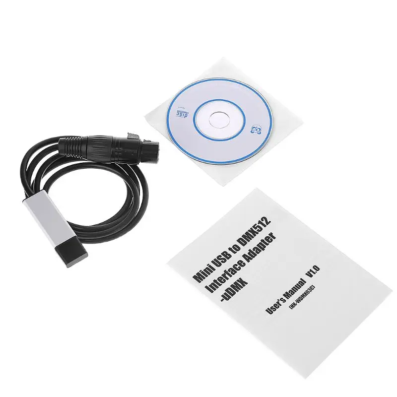 Satge Контроллер освещения диммер DMX Интерфейс адаптер к DMX512 компьютер ПК USB Прямая поставка поддержка