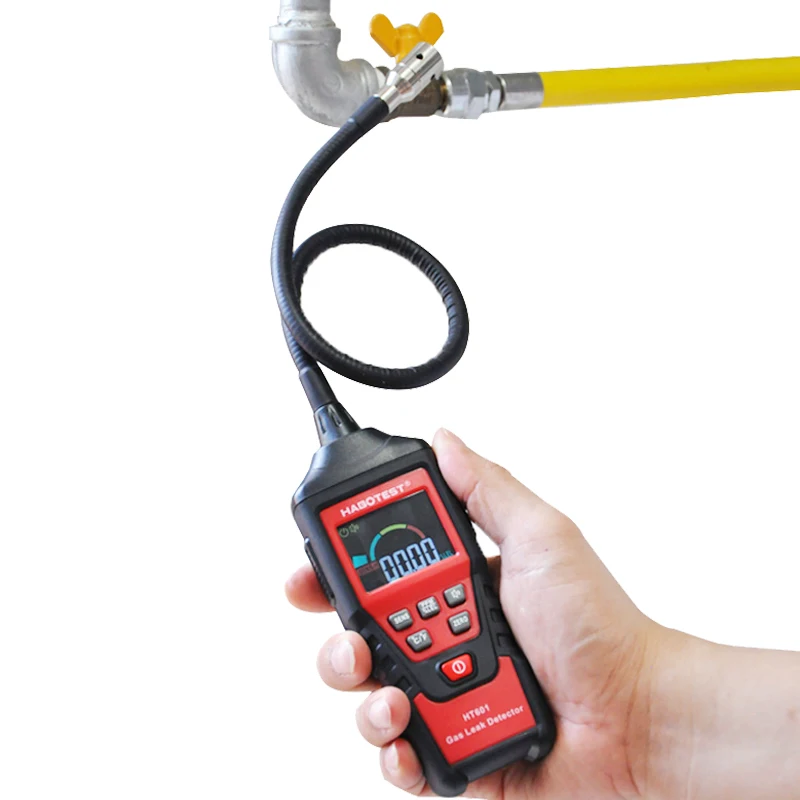 

Combustible Gas Detector Gas Analyzer Sensor Natural gas test With Alarm for home portable handheld HT601 Not Included Battery