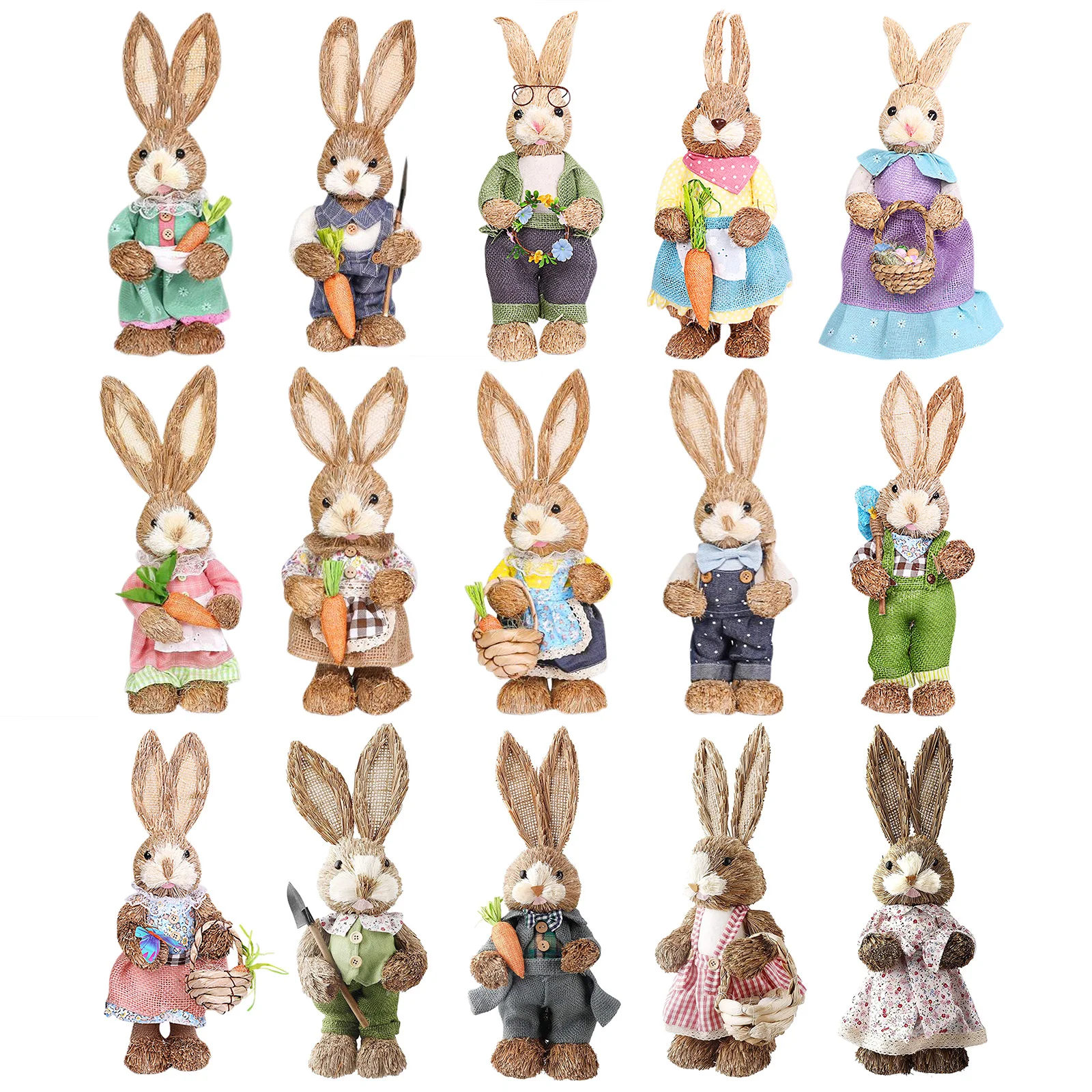 

Easter Bunny Home Decoration Small Ornaments Cute Simulation Bunny Ornaments Easter Home Decoration