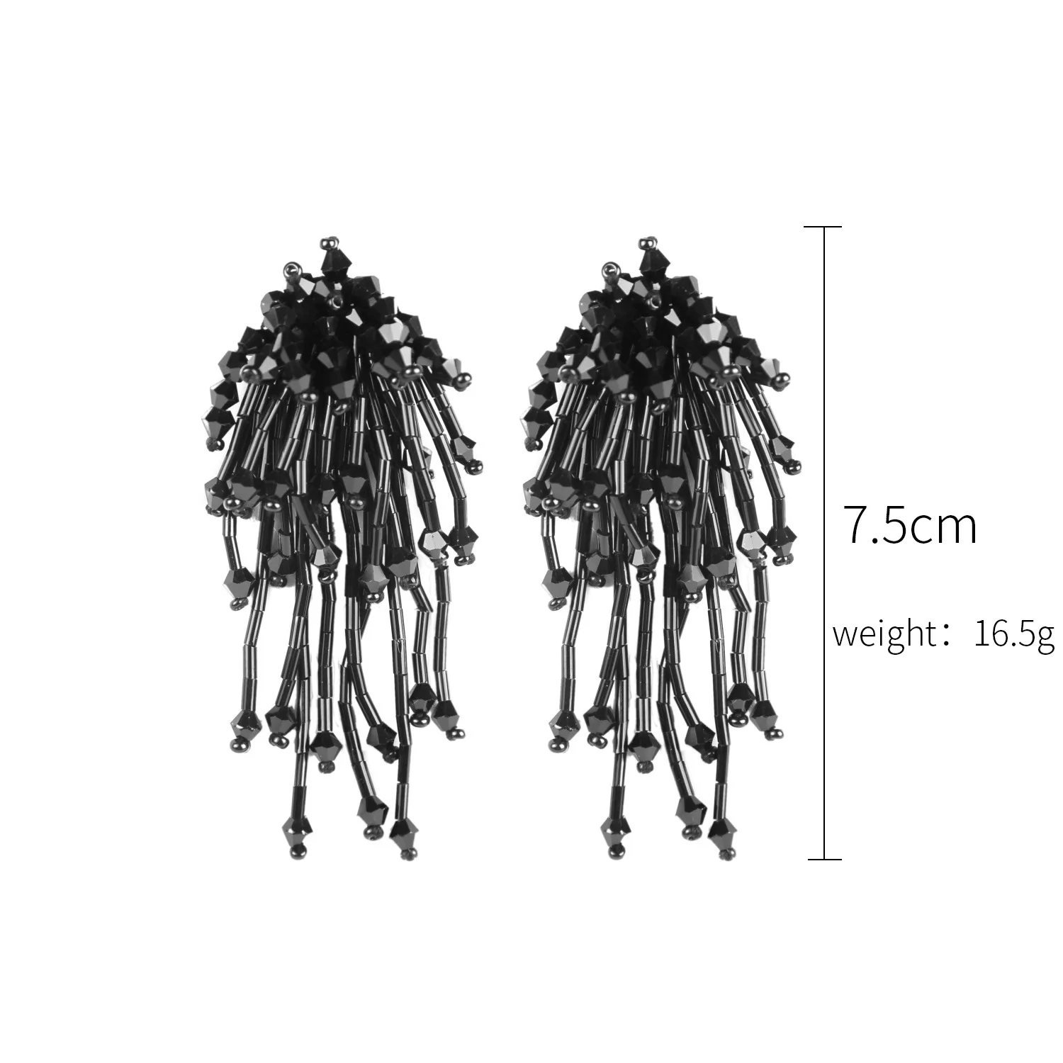 

Long Exaggerate Tassel Drop Earrings for Women Crystal Rhinestone Big Hanging Dangle Ear Rings Bride Wedding Jewelry