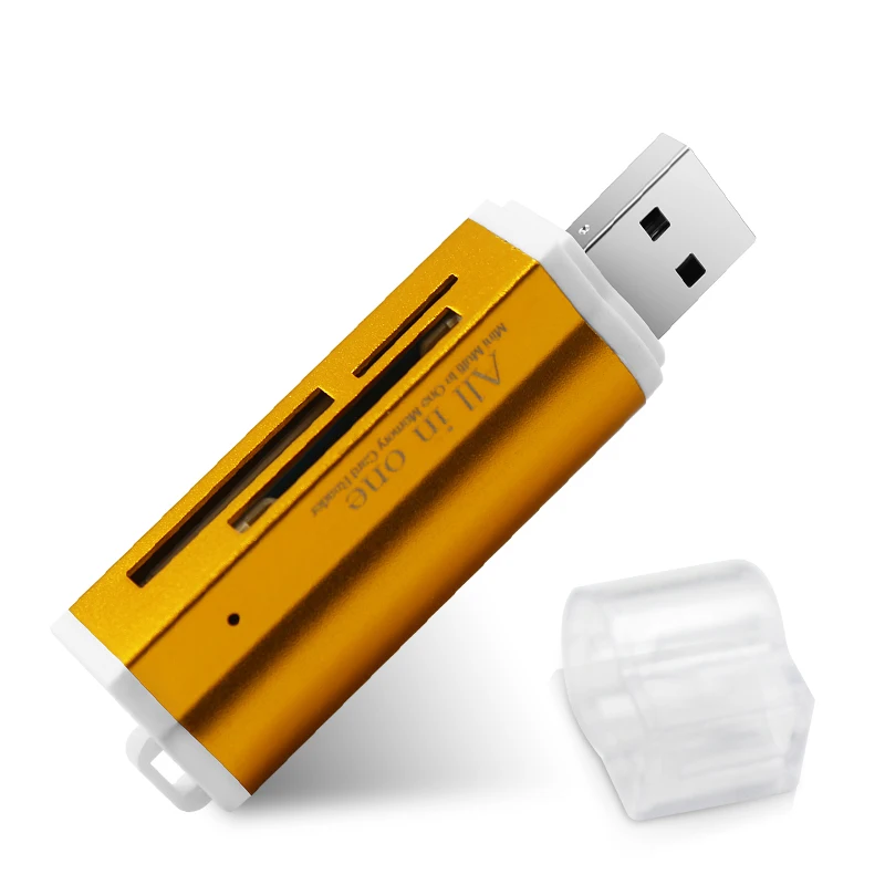 4 в 1 Micro USB 2,0 кард-ридер usb адаптер для Micro SD карты TF M2 MMC MS PRO DUO кардридер