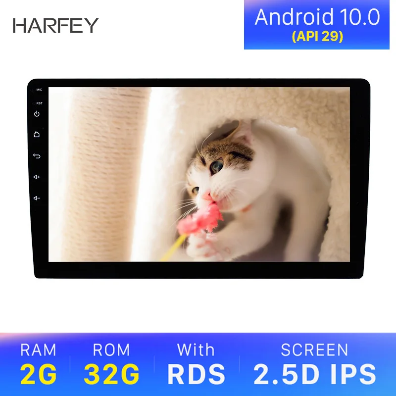 Универсальная Автомагнитола Harfey Android 10 0 сенсорный экран 9 дюймов 1080P | Автомобили