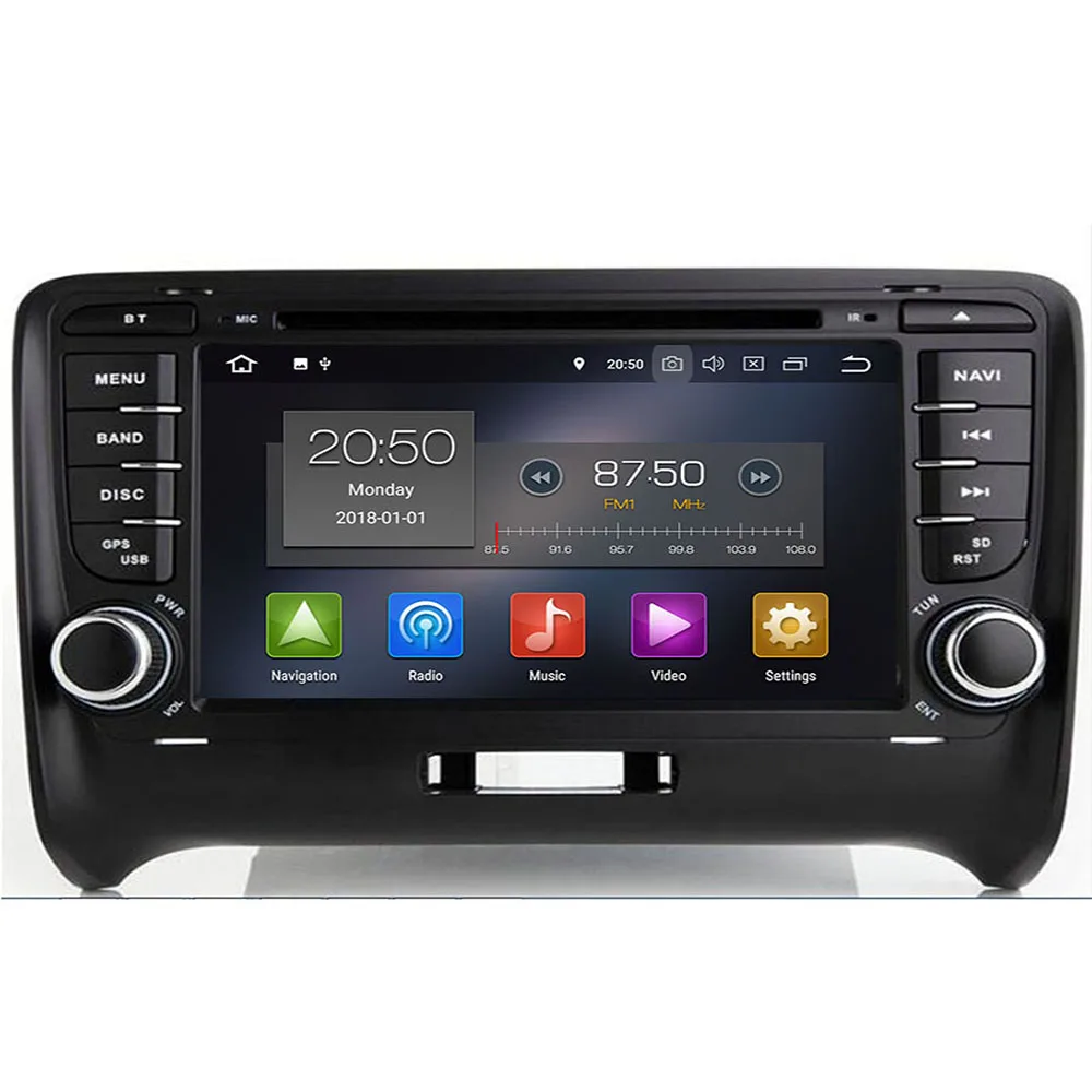 7 ''для AUDI TT MK2 автомобильный DVD GPS стерео плеер головное устройство 2006 2014 Bluetooth