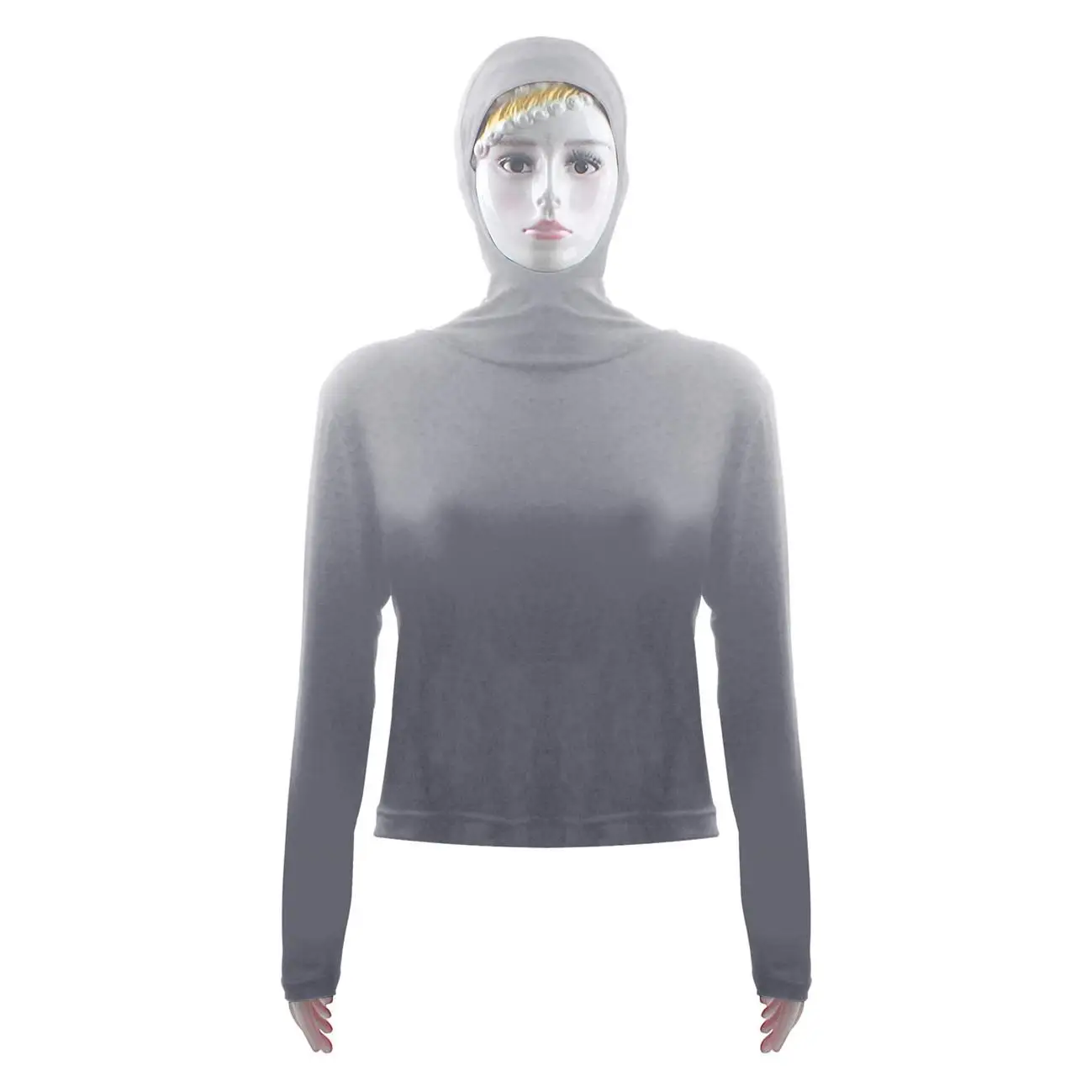 Женский топ с капюшоном Солнцезащитная одежда для плавания Короткие топы блузка