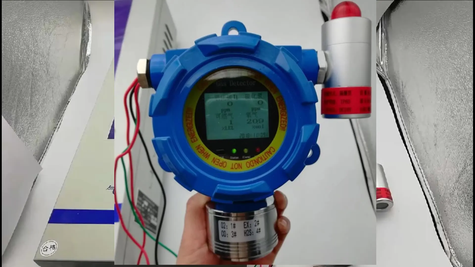 

CE ATEX Fixed RS485 ЖК-дисплей мульти 4 детектор газа LEL CO H2S O2 Датчик