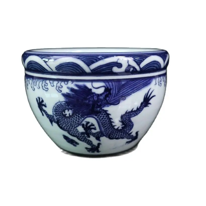 

Китайский Старый Фарфор сине-белый дракон НДС