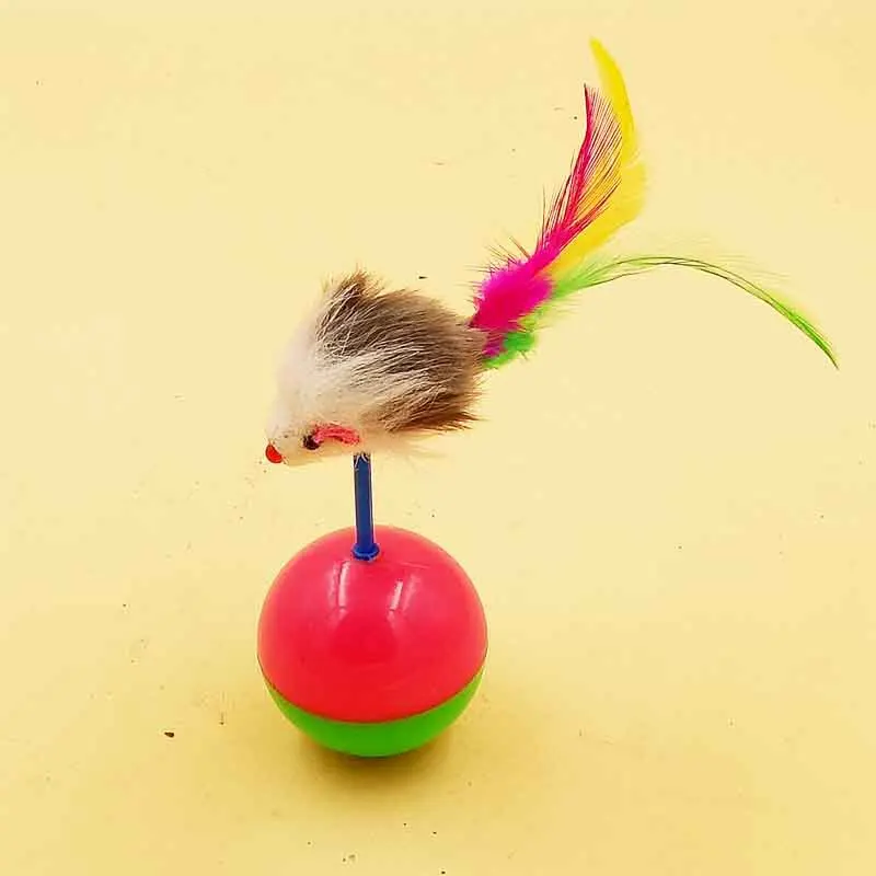 

Pet Cat Toys Funny supplies Mouse Tumbler Cat Dog Toy Plush With Balls Cat Toys Training Kitten Kitty Pets Accessories