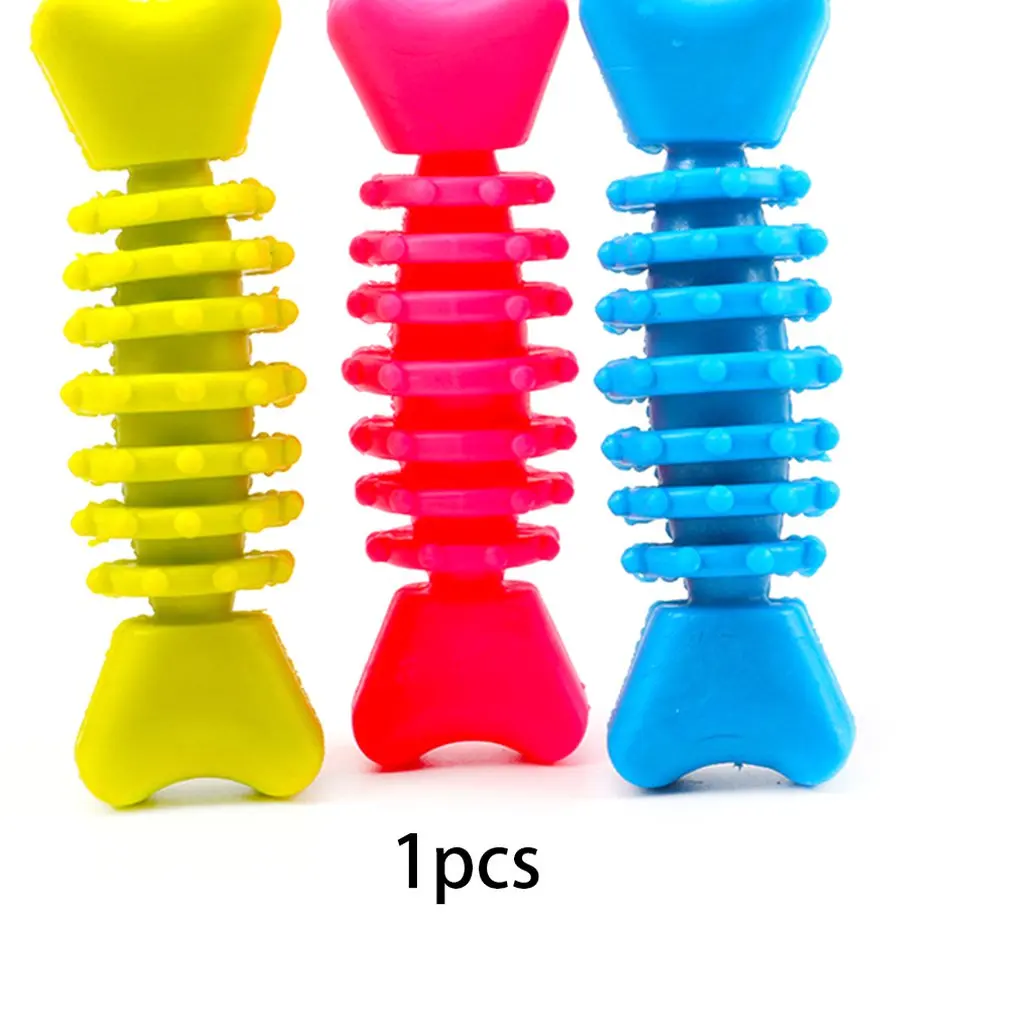 

Dog Bite Toy Molar Stick Chicken Wings Fin Bone Shape Toothbrush Molar Bite-resistant Pet Toy Grinding Molar Stick Toy