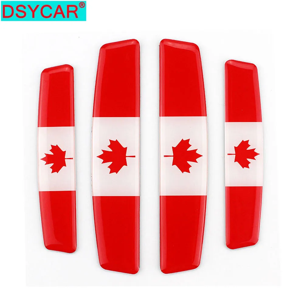 DSYCAR 4 шт./компл. канадский флаг Автомобильная дверь защитная полоса для края