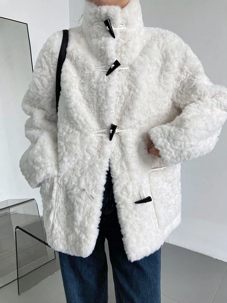 

Новинка 2022, Женское пальто ZURICHOUSE из искусственного меха, теплая верхняя одежда с воротником-стойкой, шикарная зимняя куртка из искусственно...