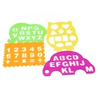 Детский волшебный блокнот для рисования буквы, Детские доски для рисования с цифровым узором, линейка в форме животных, детские развивающие игрушки