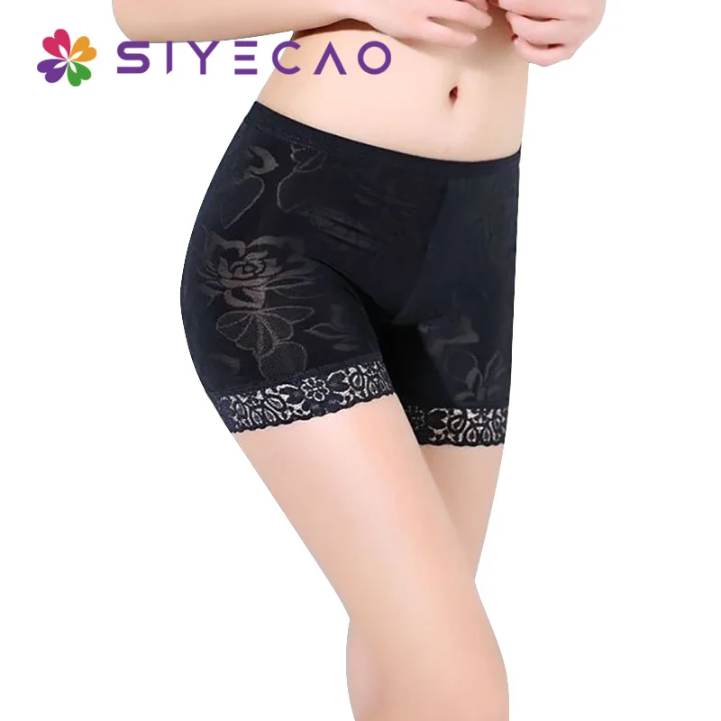 Free Size Women Safety Underwear High Quality Short Pants Female Mid Waist Lace Shorts Elastic Trousers | Женская одежда