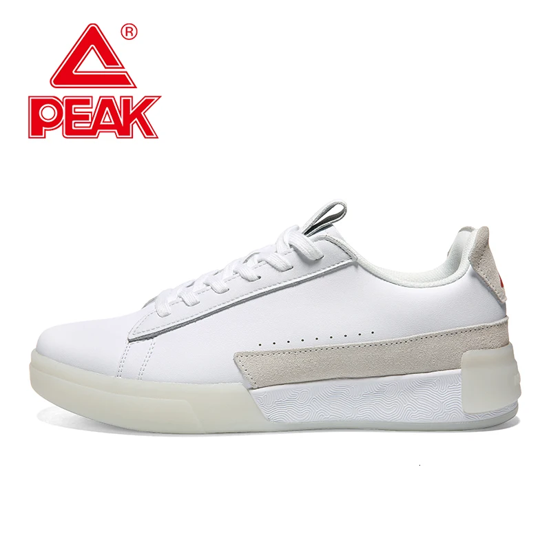 PEAK TAICHI Skateboarding Shoes Low Top Men White Classic Light Sneakers Youth Minimalist Street Casual Footwear | Спорт и