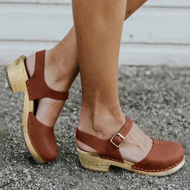 Summer Women Wedge Sandals Female Platform Boots Mid Heel Sandal Back Strap Casual Shoes Ladies Sandals Womens Shoes Plus Size