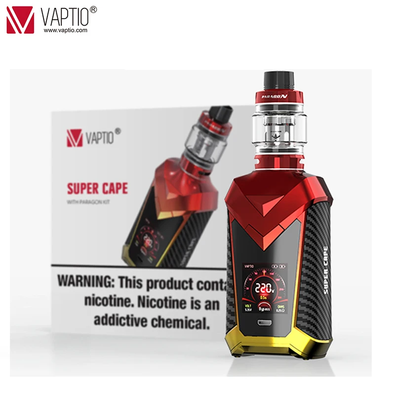 【UK SHIPPING】Vape оригинальный Vaptio и накидкой комплект 220 Вт электронные сигареты 8 0 мл