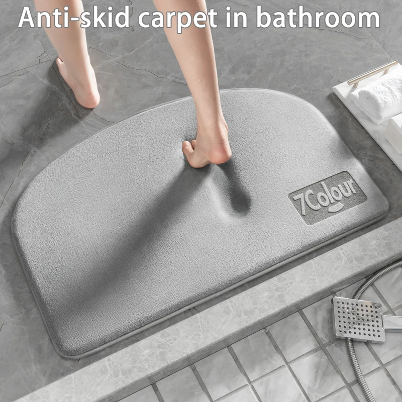 

Wc Vloermat Badkamer Door Water Absorberende Deur Mat Deur Entry Sneldrogend Voet Mat Wc Non Slip Tapijt Wc Floor Mat Tapijt