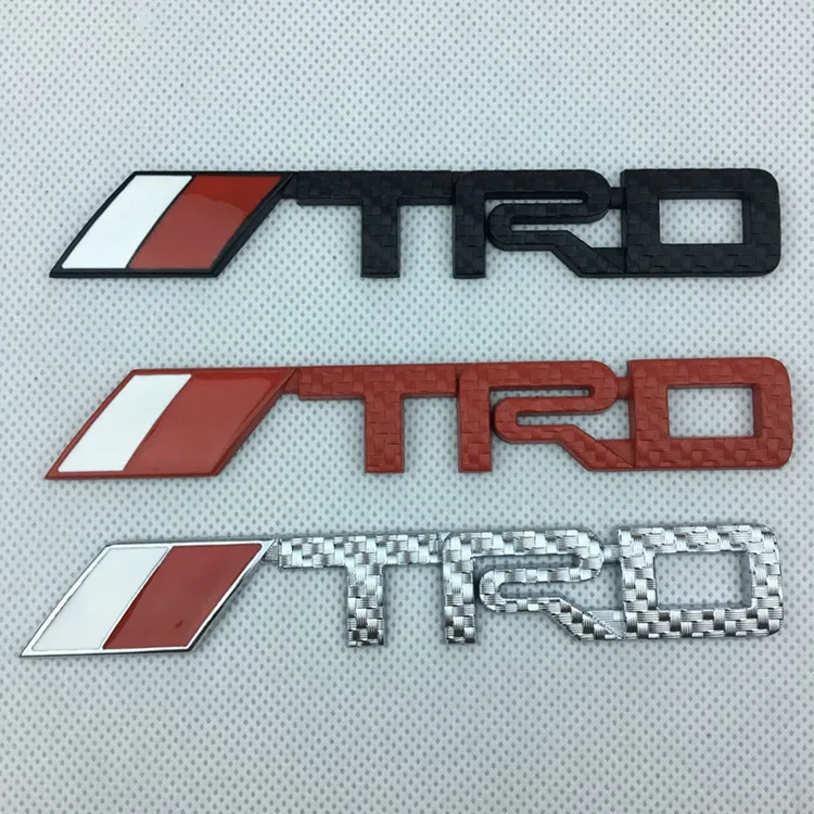 2 шт. 14 3 см * Высокое качество 3D Металл TRD Автомобильная Передняя Задняя эмблема