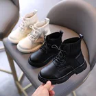 Новые женские босоножки из искусственной кожи пу; Кожаные сапоги Martin; 2020 женские зимние сапоги до середины икры больших размеров в британском стиле Повседневная обувь на платформе в римском стиле сапоги От 3 до 16 лет