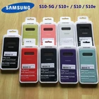 Samsung Galaxy S10 5G S10 Plus S10e чехол оригинальный офисный стильный шелковистый мягкий сенсорный жидкий силиконовый чехол с коробкой