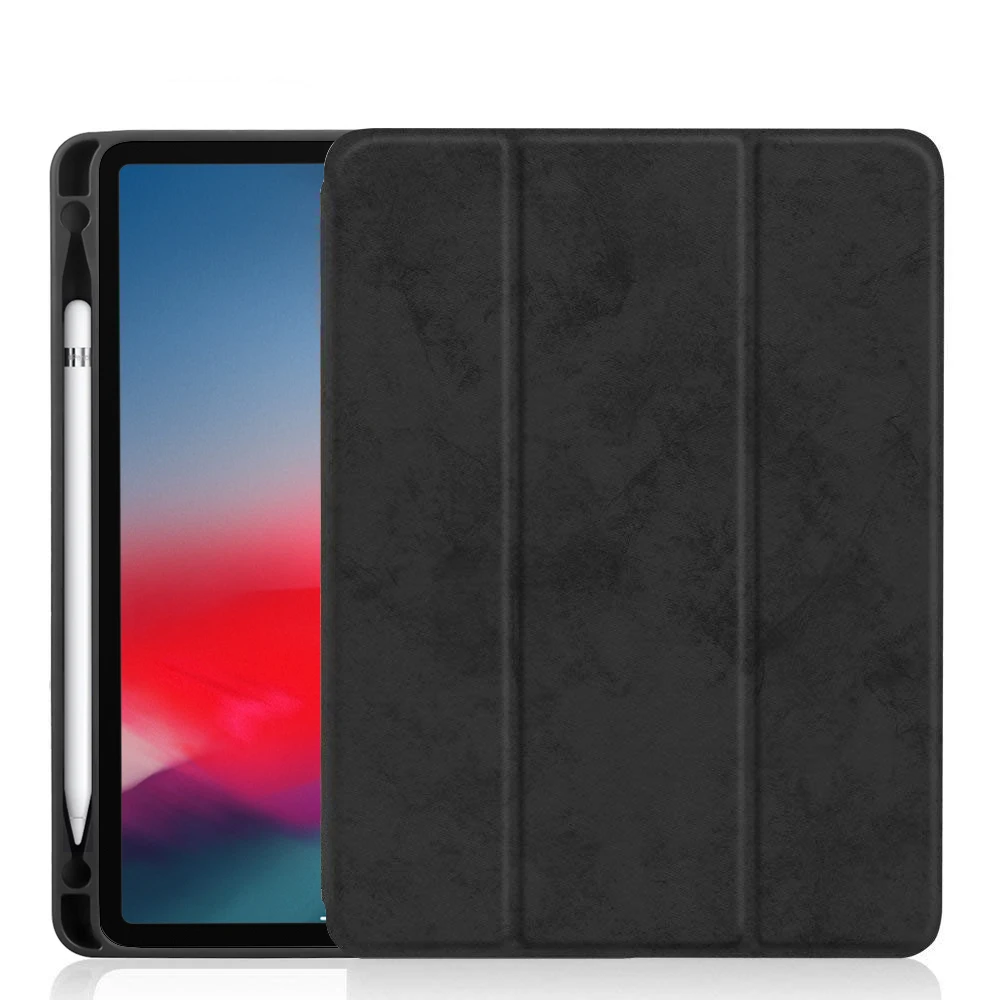 Для iPad 9 7 дюймов 2018 2017 Pro чехол с карандашом держатель трехстворчатая подставка