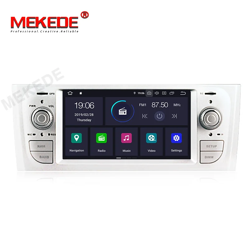 MEKEDE PX5 6,1 дюймов HD цифровой автомобильный стерео gps Android 9,0 для Fiat Grande Punto 199/310 2005-2009 Linea 323 2007-2011 YHTPD3L