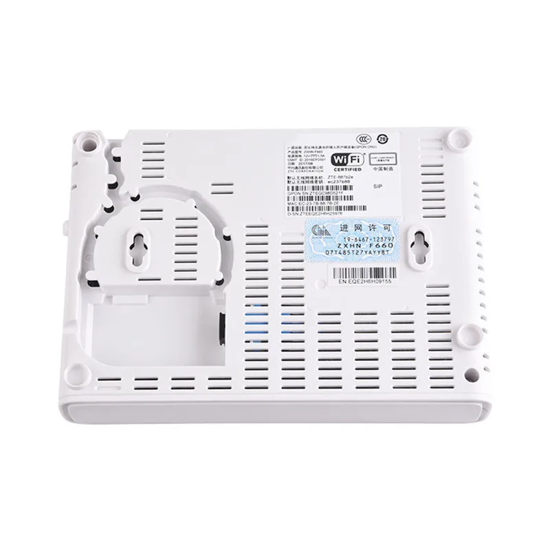 Лучшая цена 6 шт./лот F660 ONT б/у gpon 1 порт ge 1GE + 3FE WIFI ont GPON ONU | Мобильные телефоны и