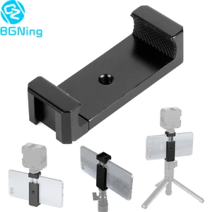 Мобильный телефон штатив из алюминиевого сплава с зажимом, держатель с ручкой горячего башмака для iPhone, HUAWEI, Vlog, видеозаписи