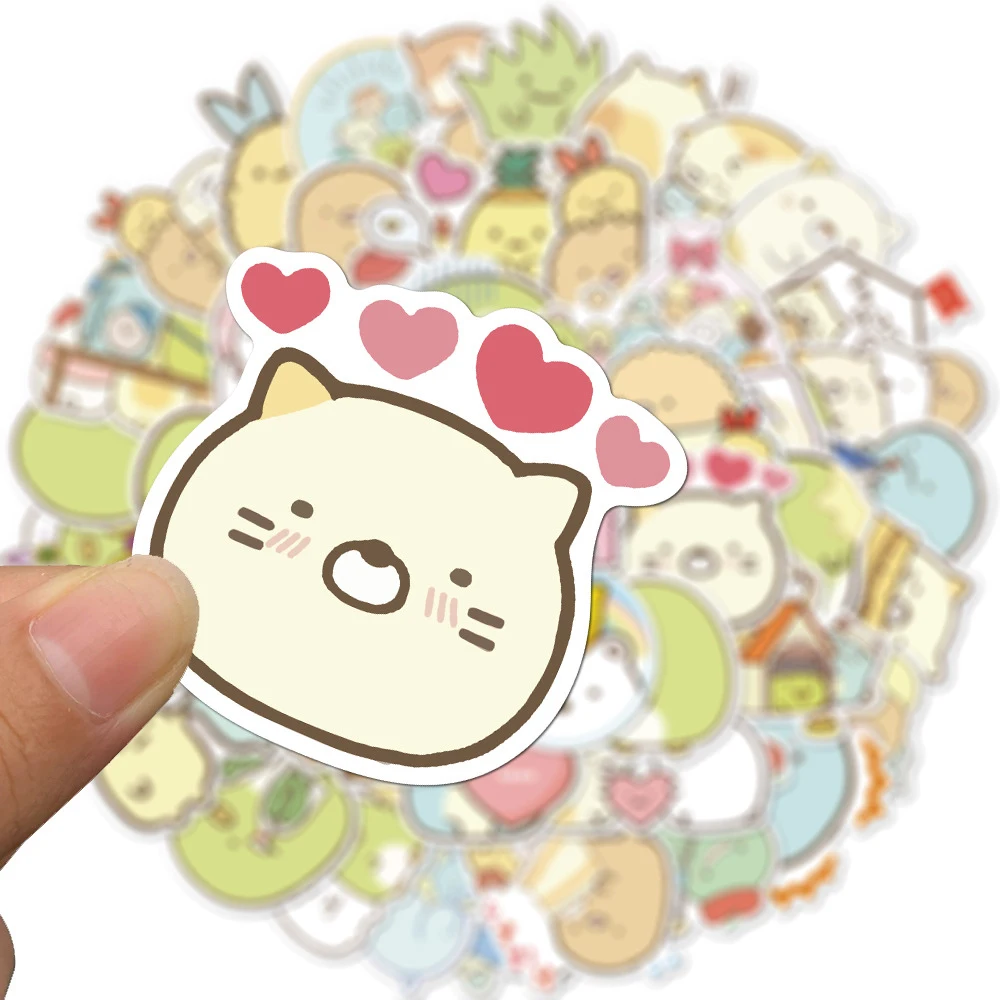103050pcs cartoon sumikko gurashi cute stickers laptop diy skateboard fridge guitar fridge graffiti sticker decals kid toys free global shipping