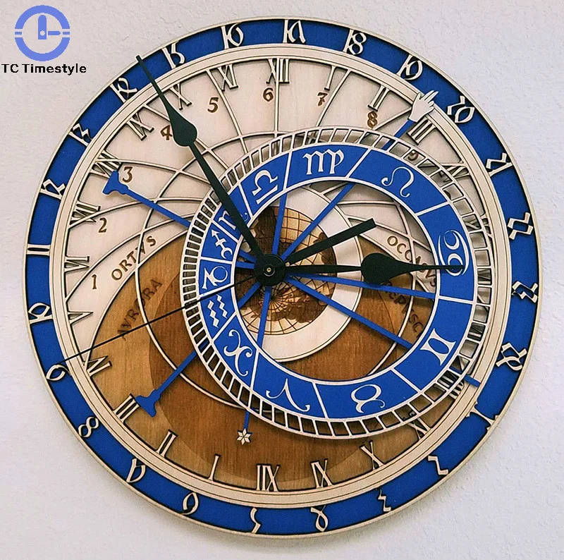Настенные часы кварцевые астрономическое искусство украшение для гостиной 12