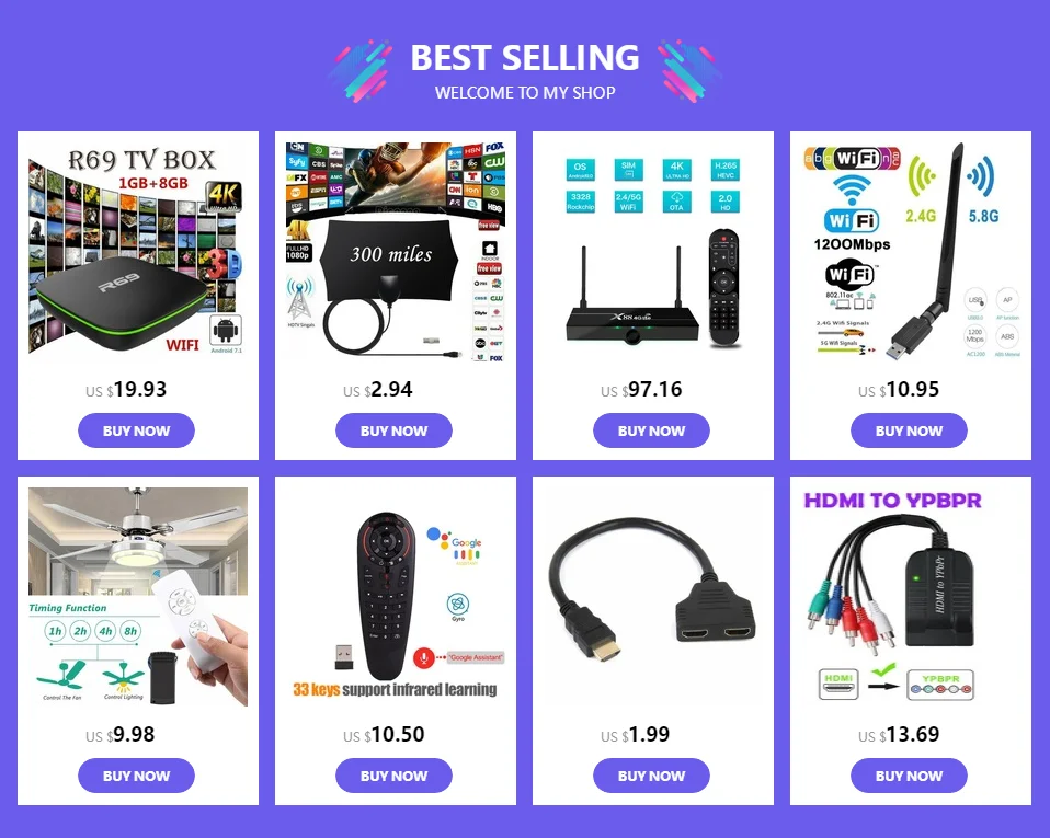 R69 Smart Android 7,1 ТВ приставка 1G 8G Allwinner H3 четырехъядерный WiFi 2,4 GHz телеприставка 1080P HDMI 1,4 Поддержка 3D фильмов медиаплеер