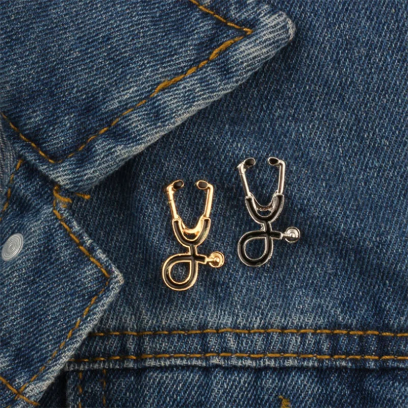 1 шт. новая эмалированная брошь в виде доктора медсестры стетоскопа булавка