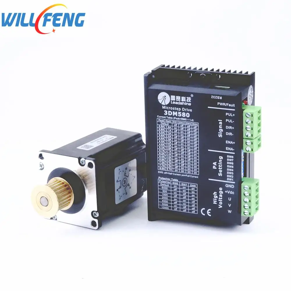 Драйвер шагового двигателя Will Feng Leadshine 3DM580 и 573S15-L 4 шт./компл. для лазерной