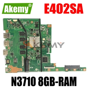 akemy e402sa laptop motherboard for asus e502sa e502s 15 inch original mainboard 8gb ram n3710 cpu free global shipping