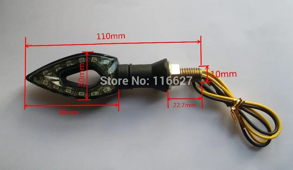 Светодиодный индикатор поворота для мотоцикла KAWASAKI KLX KLR KLE KLX250 KLR650 ZZR HONDA Suzuki Yamaha BMW