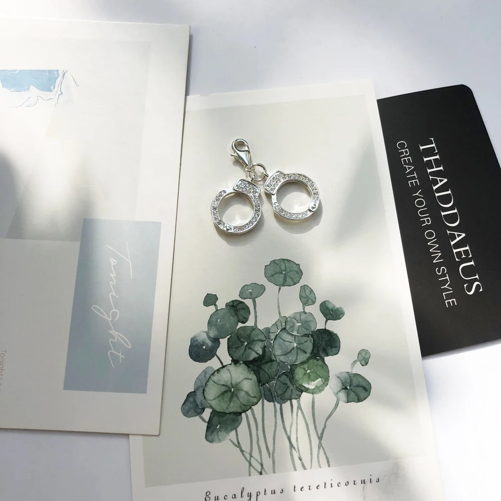 Подвеска с наручниками Весенняя мода 2020 очаровательные украшения из серебра 925